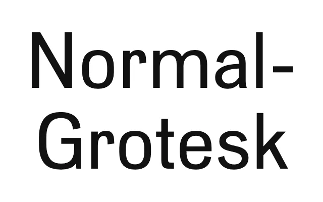 Normal-Grotesk specimen from Forgotten Shapes