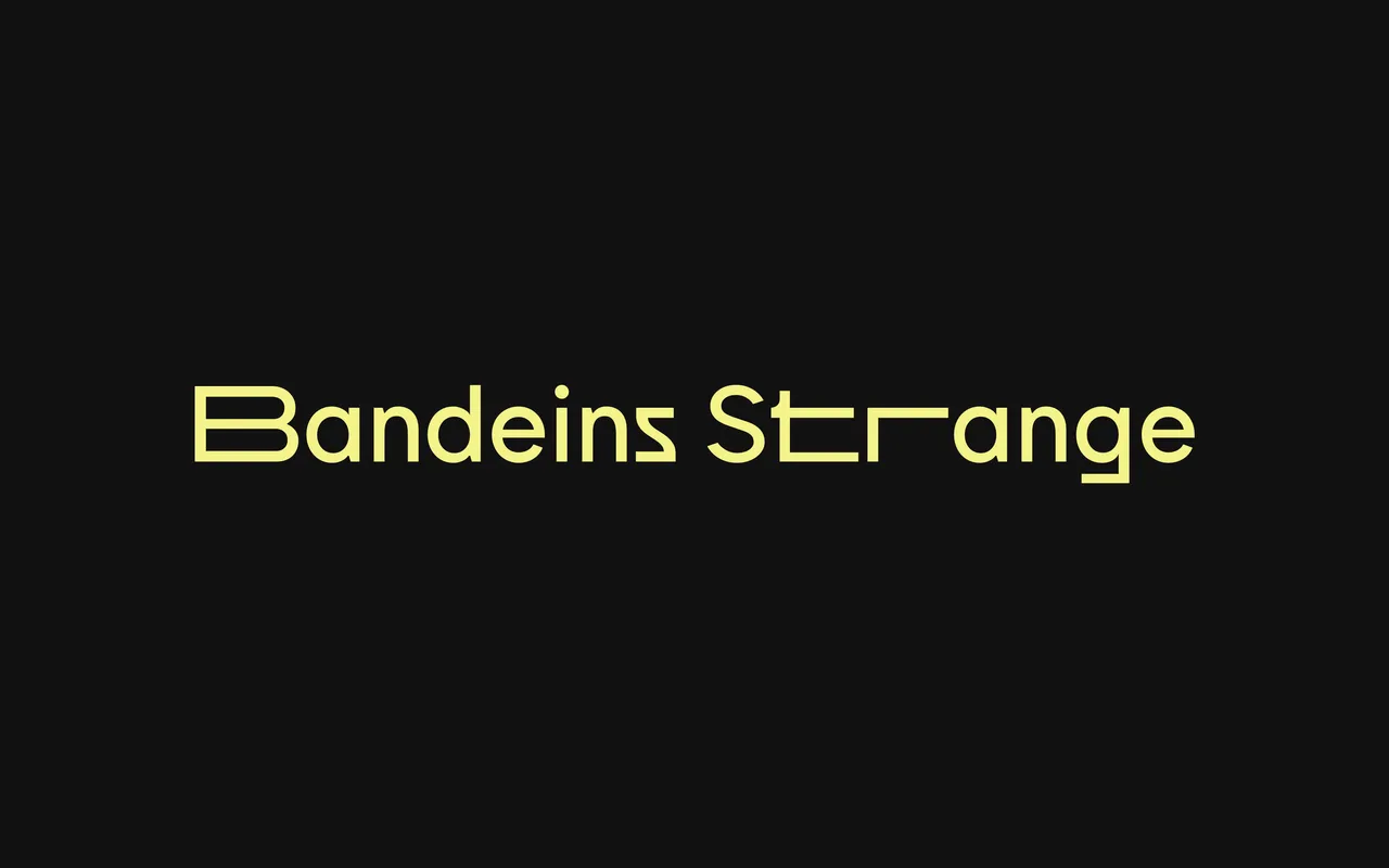 Bandeins Strange specimen from Format.otf