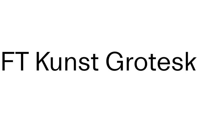 FT Kunst Grotesk specimen from Formula Type