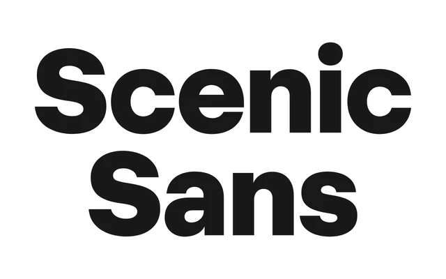 Scenic Sans specimen from Fort Foundry