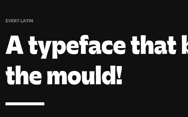 Evert Latin specimen from Foundry Five