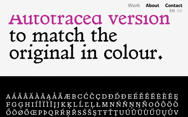 Veronese Revival specimen from Franziska Weitgruber