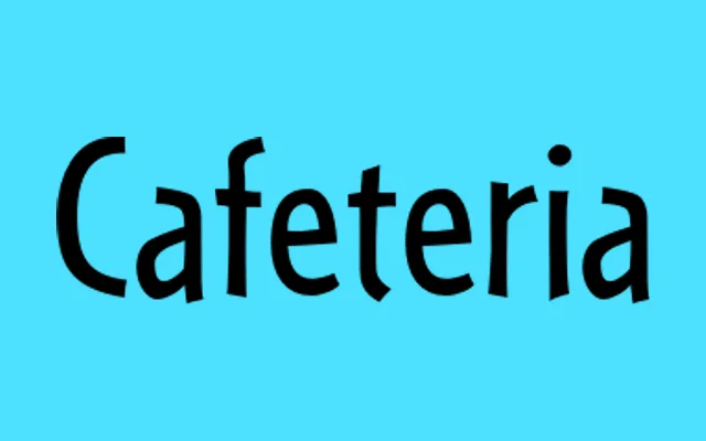Cafeteria specimen from Frere-Jones