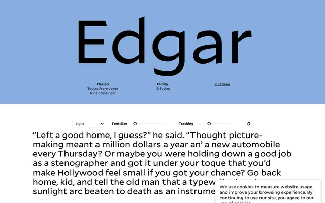 Edgar specimen from Frere-Jones