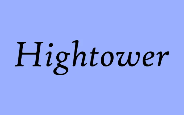 Hightower specimen from Frere-Jones