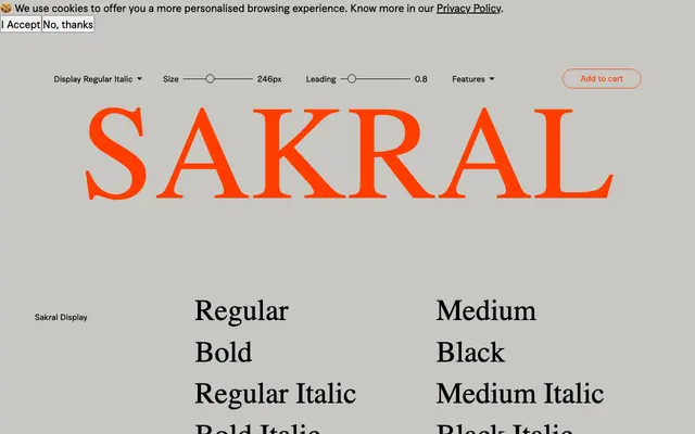 Sakral specimen from Fuerte Type