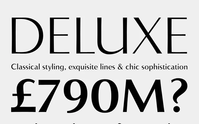 Accent Graphic specimen from G-Type