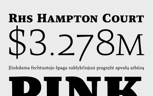 Organon Serif specimen from G-Type