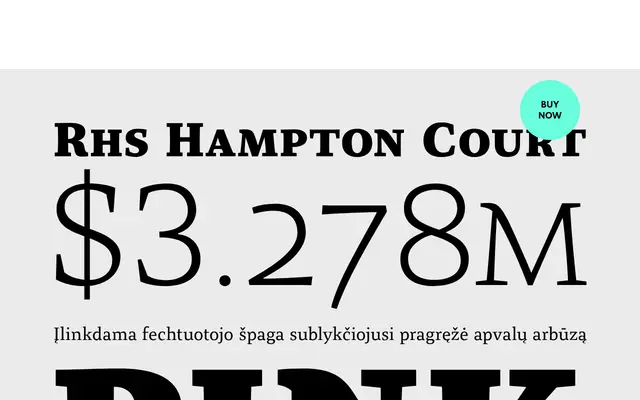 Organon Serif specimen from G-Type