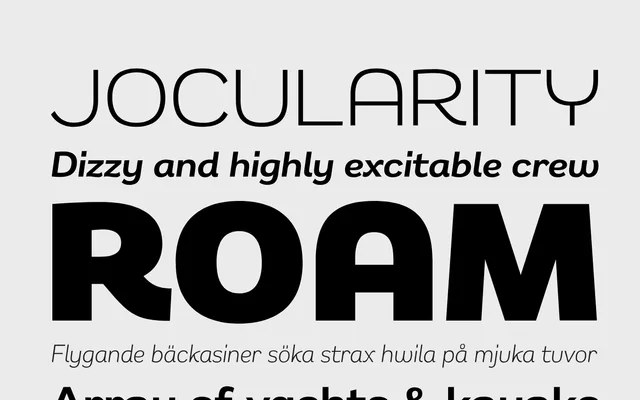 Remora Sans specimen from G-Type