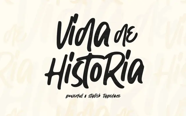 Vida De Historia specimen from Garisman Studio