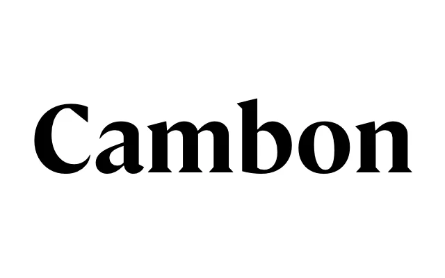 Cambon specimen from General Type Studio