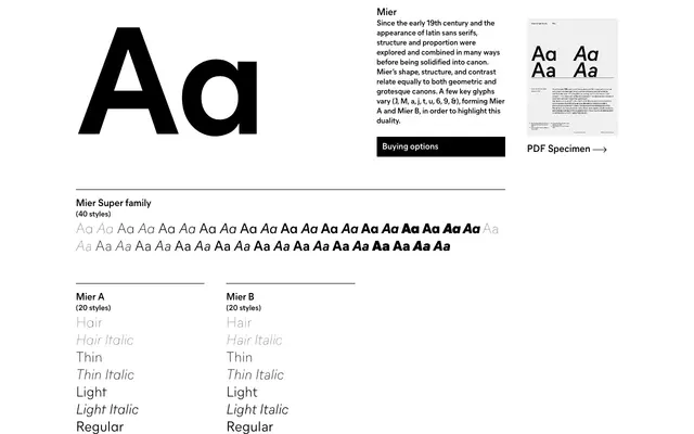 Mier specimen from General Type Studio