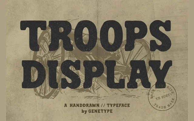 Troops Display specimen from Genetypeco