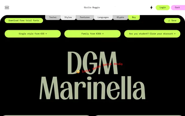 DGM Marinella specimen from Giulia Boggio