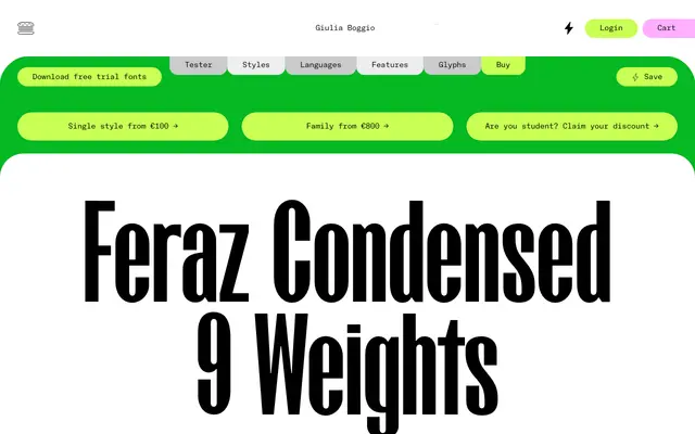 Feraz Condensed specimen from Giulia Boggio
