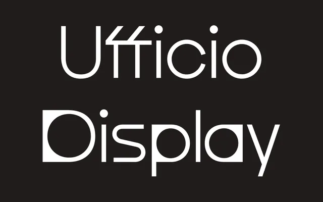 Ufficio Display specimen from Giulia Boggio