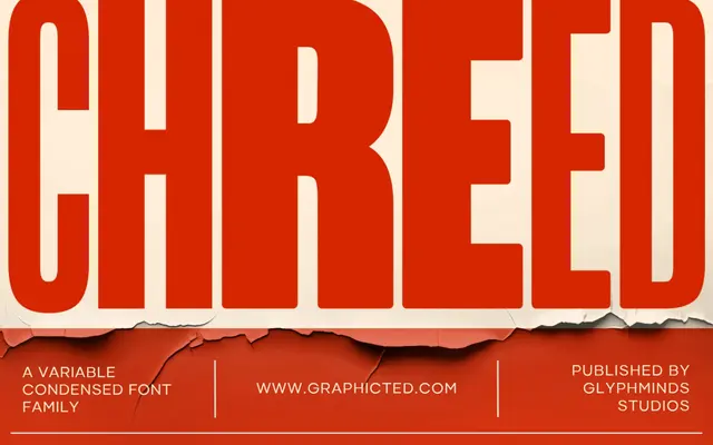 Chreed specimen from Glyphminds Studios