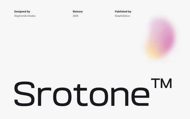 Srotone specimen from Glyphminds Studios