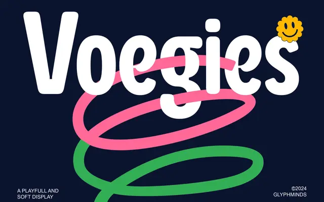 Voegies specimen from Glyphminds Studios