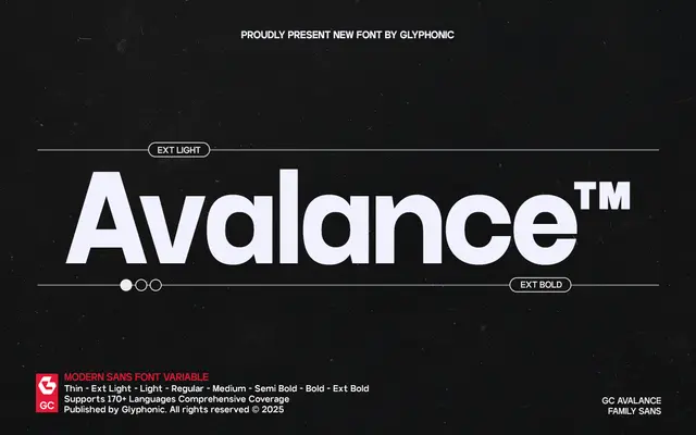 GC Avalance specimen from Glyphonic