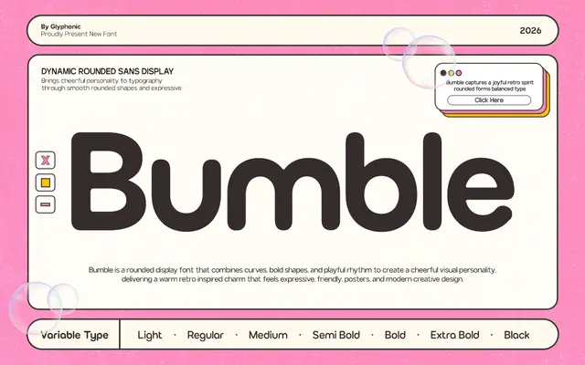 GC Bumble specimen from Glyphonic