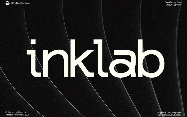 GC Inklab specimen from Glyphonic