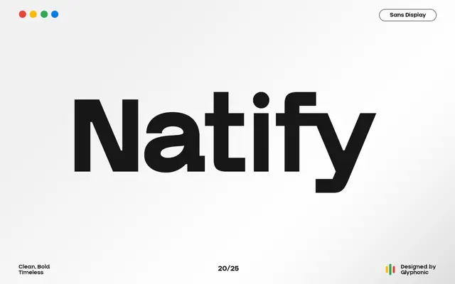 GC Natify specimen from Glyphonic