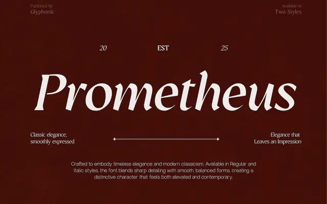 GC Prometheus specimen from Glyphonic