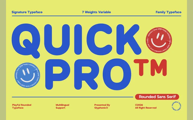 GC Quick Pro specimen from Glyphonic
