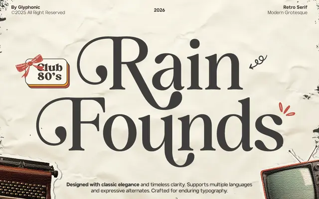 GC Rain Founds specimen from Glyphonic