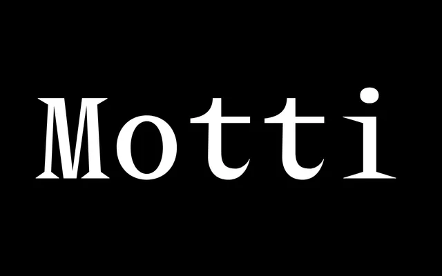 Motti specimen from Good Type Foundry