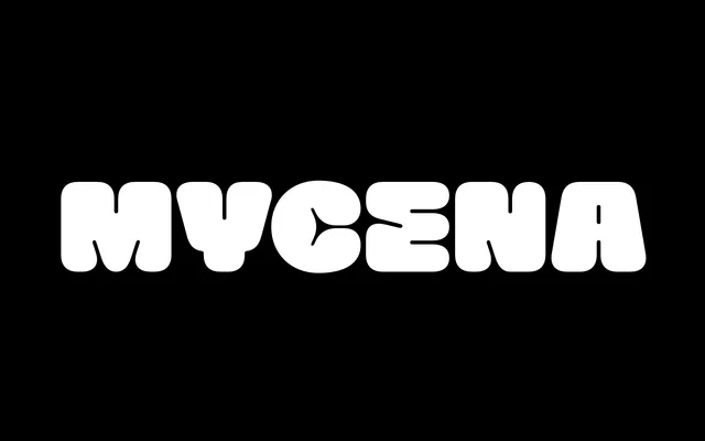 Mycena specimen from Good Type Foundry