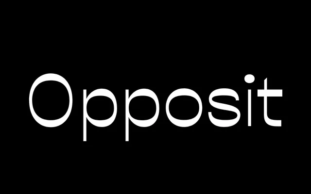 Opposit specimen from Good Type Foundry
