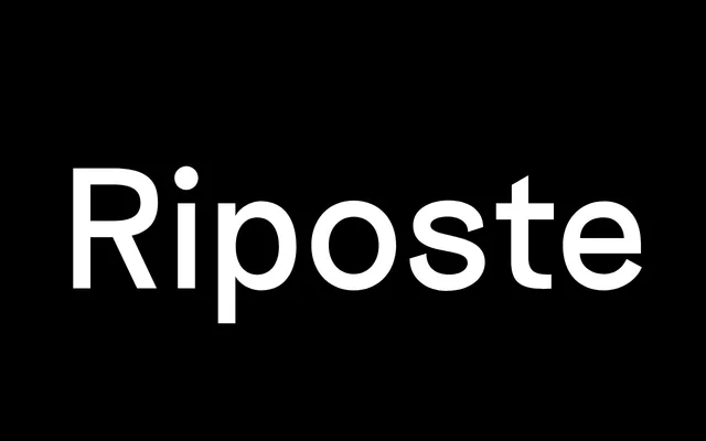 Riposte specimen from Good Type Foundry
