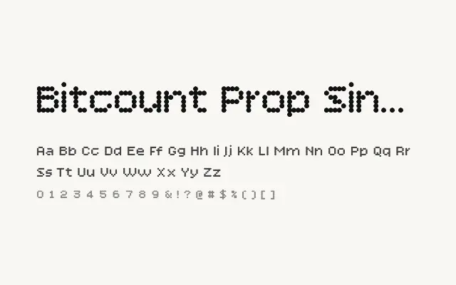 Bitcount Prop Single specimen from Google Fonts