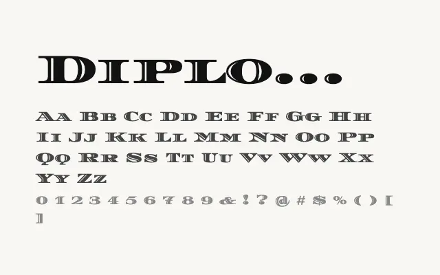 Diplomata SC specimen from Google Fonts