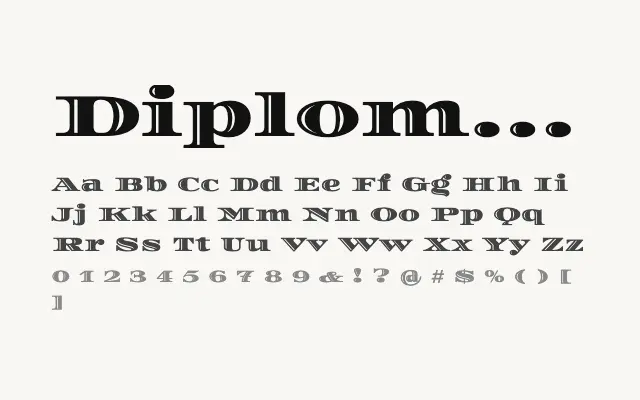 Diplomata specimen from Google Fonts