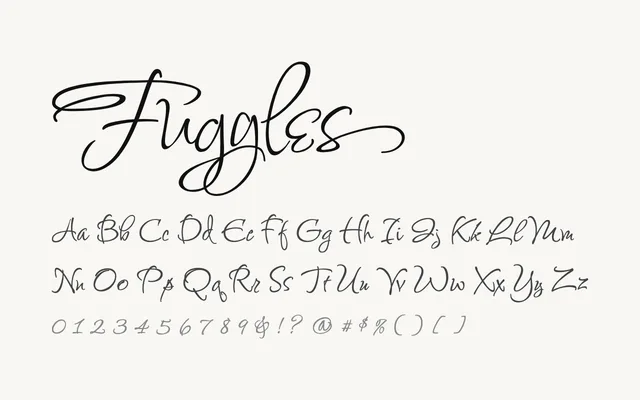 Fuggles specimen from Google Fonts