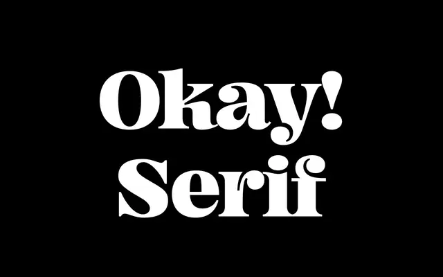 Okay Serif specimen from Gradient