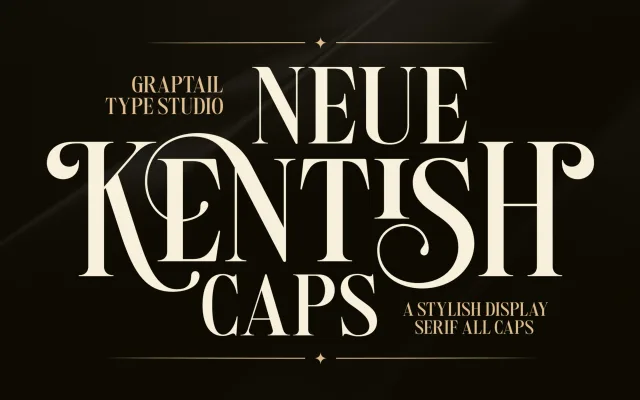 Neue Kentish Caps specimen from Graptail Type Supply Company