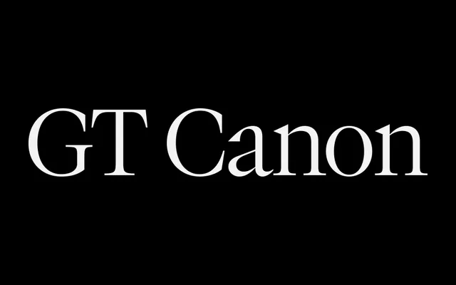 GT Canon specimen from Grilli Type