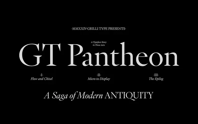GT Pantheon specimen from Grilli Type