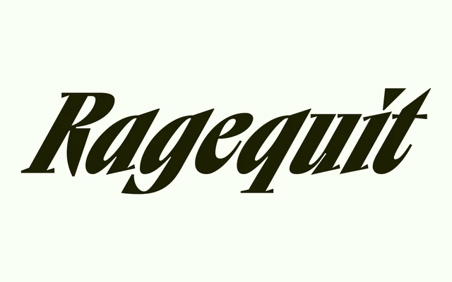 Ragequit specimen from Grim Type