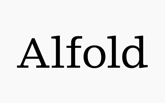 Alfold specimen from Groteskly Yours
