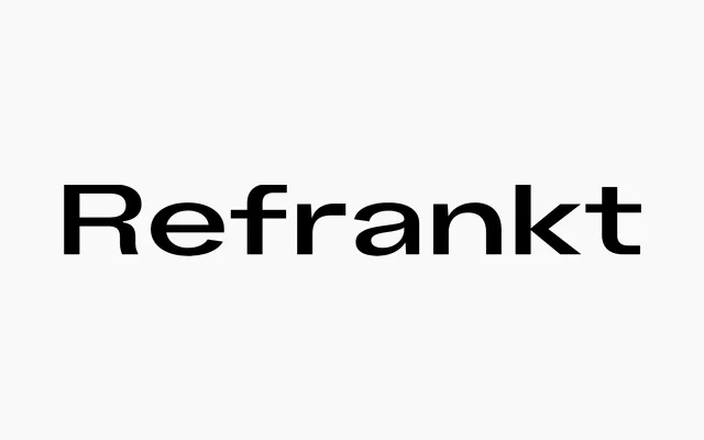 Refrankt specimen from Groteskly Yours