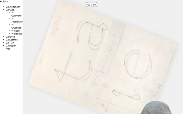 G2 Ciao specimen from Gruppo Due