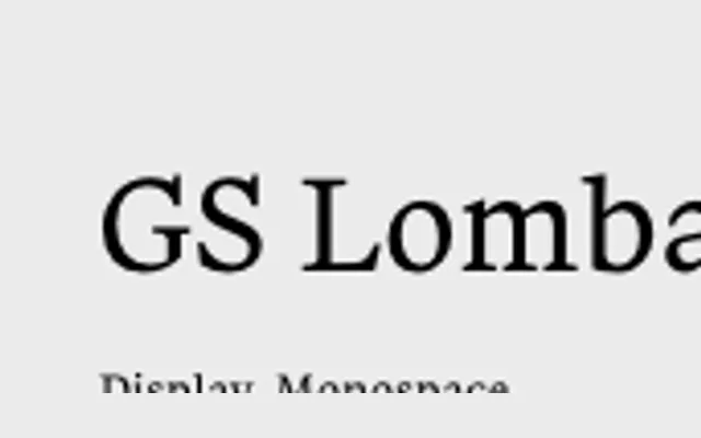 GS Lomba specimen from GS-Type