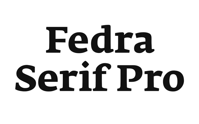 Fedra Serif Pro specimen from Hagilda