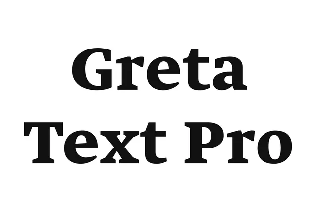 Greta Text Pro specimen from Hagilda